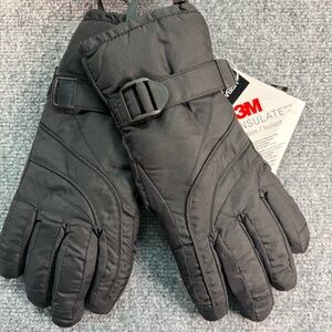 3M Thinsulate Black Winter Insulated Gloves Skiing Snowboarding